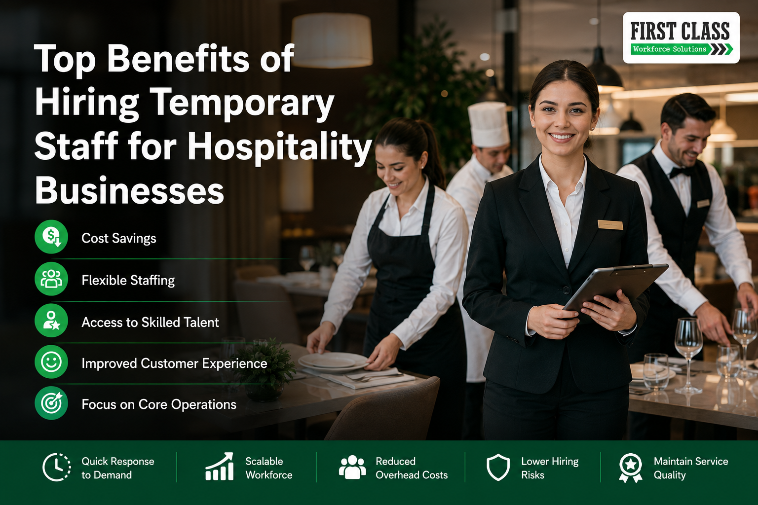 Benefits of Hiring Temporary Staff for Hospitality Businesses